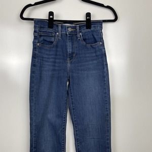 Levi’s 724 High Rise Straight Women’s Size 24 XS 0 Medium Wash